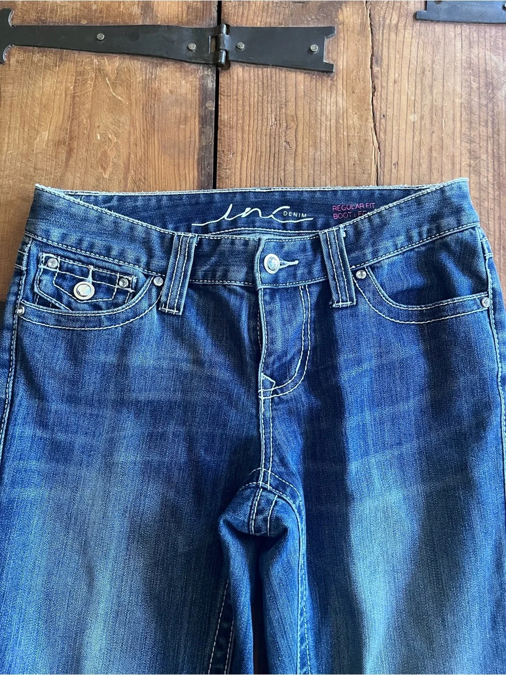 INC‎ International Concepts Blue Boot-Cut Jeans